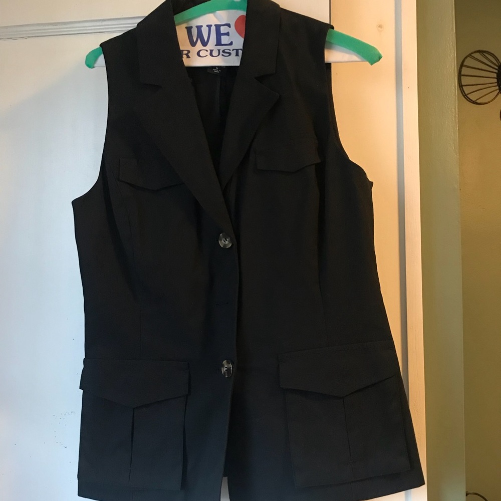 NY & Company Suit Vest- Black